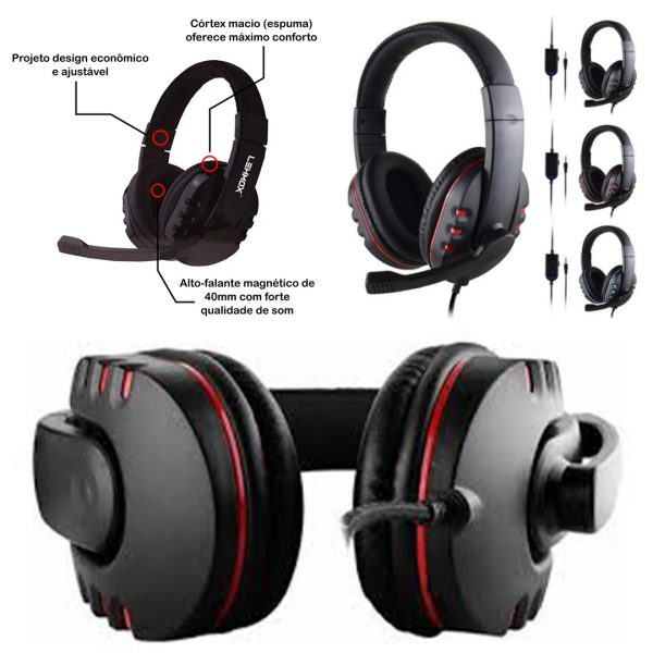 Fone de Ouvido  Lehmox  LEF1020 Headset Gamer - Image 2